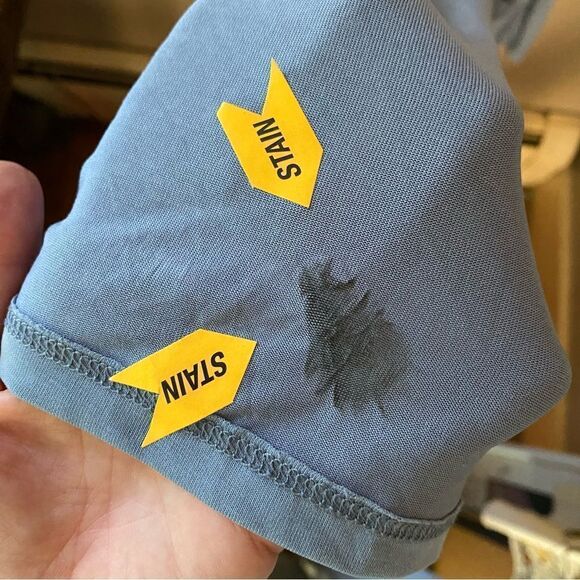 Lovers And Friends Aniyah Dress Hydrangea Blue soft slip Revolve Sz S Flaw - Picture 10 of 12